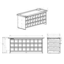 Load image into Gallery viewer, Bolt Bins - 24 Bin Standard 8w x 3t Configuration - Service Truck Accessories