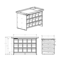 Load image into Gallery viewer, Bolt Bins - 15 Bin Standard 5w x 3t Configuration - Service Truck Accessories