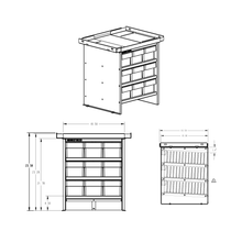 Load image into Gallery viewer, Bolt Bins - 9 Bin Standard 3w x 3t Configuration - Service Truck Accessories