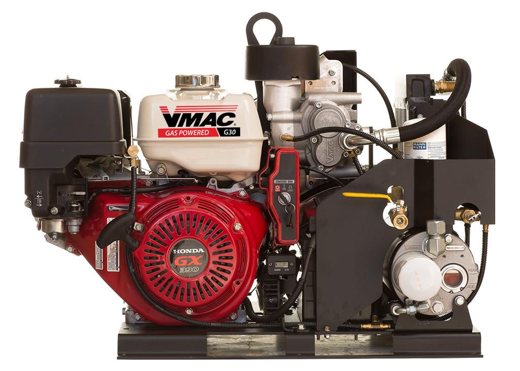VMAC G30 Gas Powered Air Compressor with Remote Start Control Panel - Service Truck Accessories