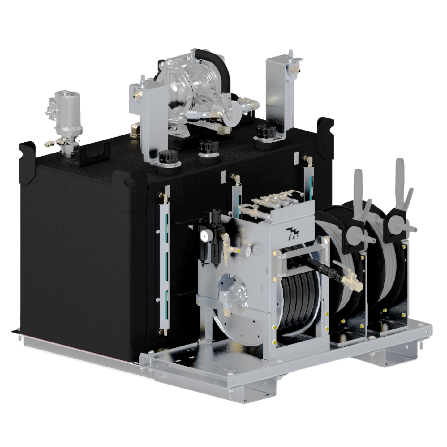 Maintainer LubePro 80F | Aluminum Air-Powered Lube Skid | 3-Pump Kit with Oil Filtration