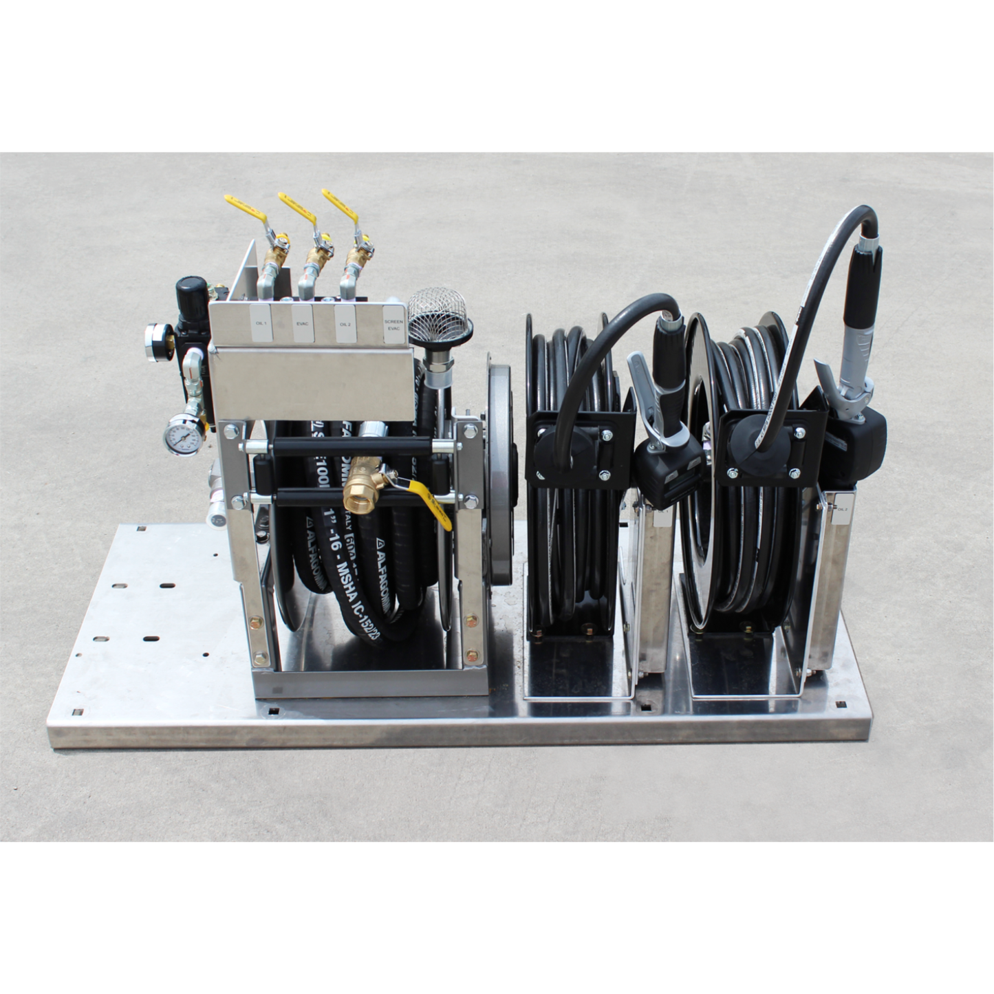 Maintainer LubePro 80F | Aluminum Air-Powered Lube Skid | 3-Pump Kit with Oil Filtration