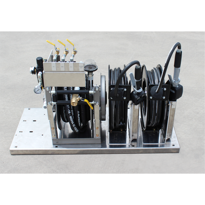 Maintainer LubePro 80F | Aluminum Air-Powered Lube Skid | 3-Pump Kit with Oil Filtration