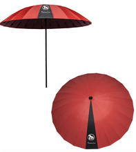 Load image into Gallery viewer, 8&#39; Red Pipeliners Cloud Umbrella with Maintainer logo