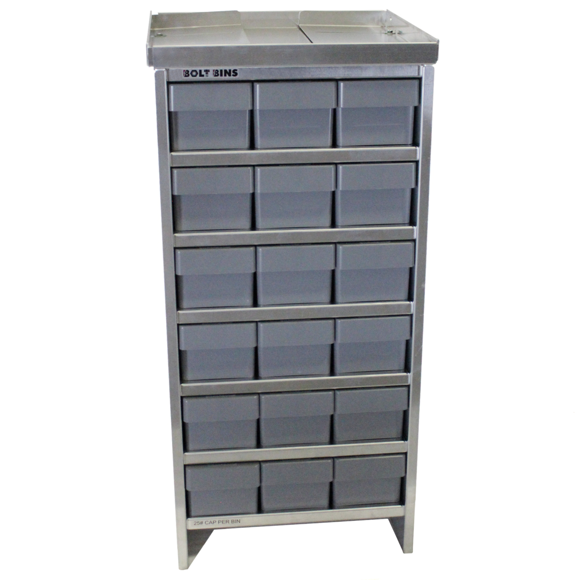Bolt Bins - 18 Bin Standard 3w x 6t Configuration - Service Truck Accessories
