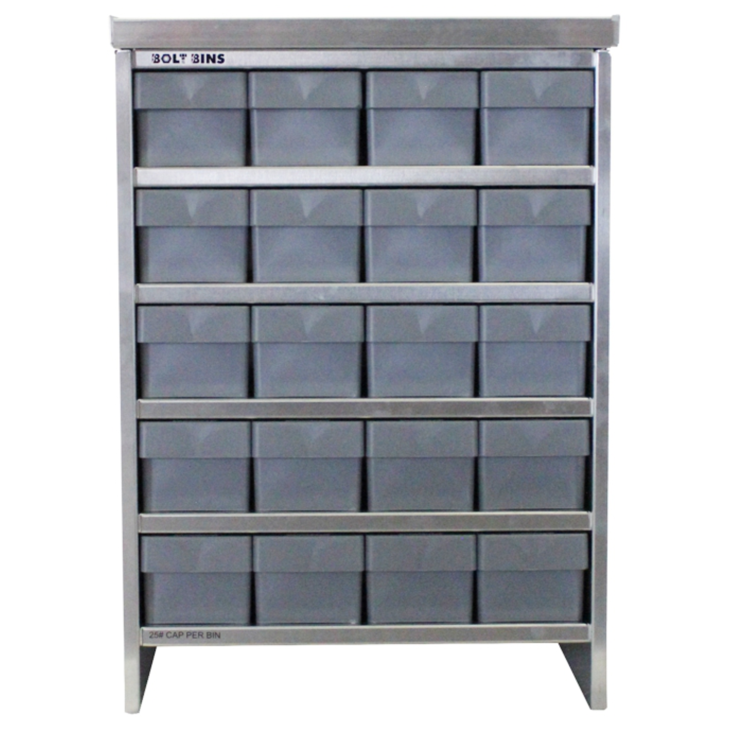 Bolt Bins - 20 Bin Standard 4w x 5t Configuration - Service Truck Accessories