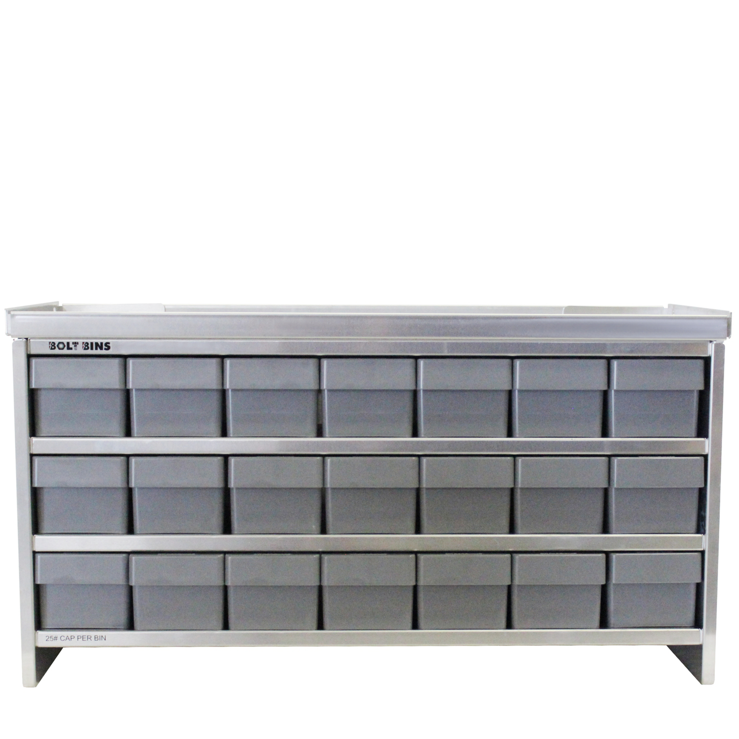 Bolt Bins - 21 Bin Standard 7w x 3t Configuration - Service Truck Accessories