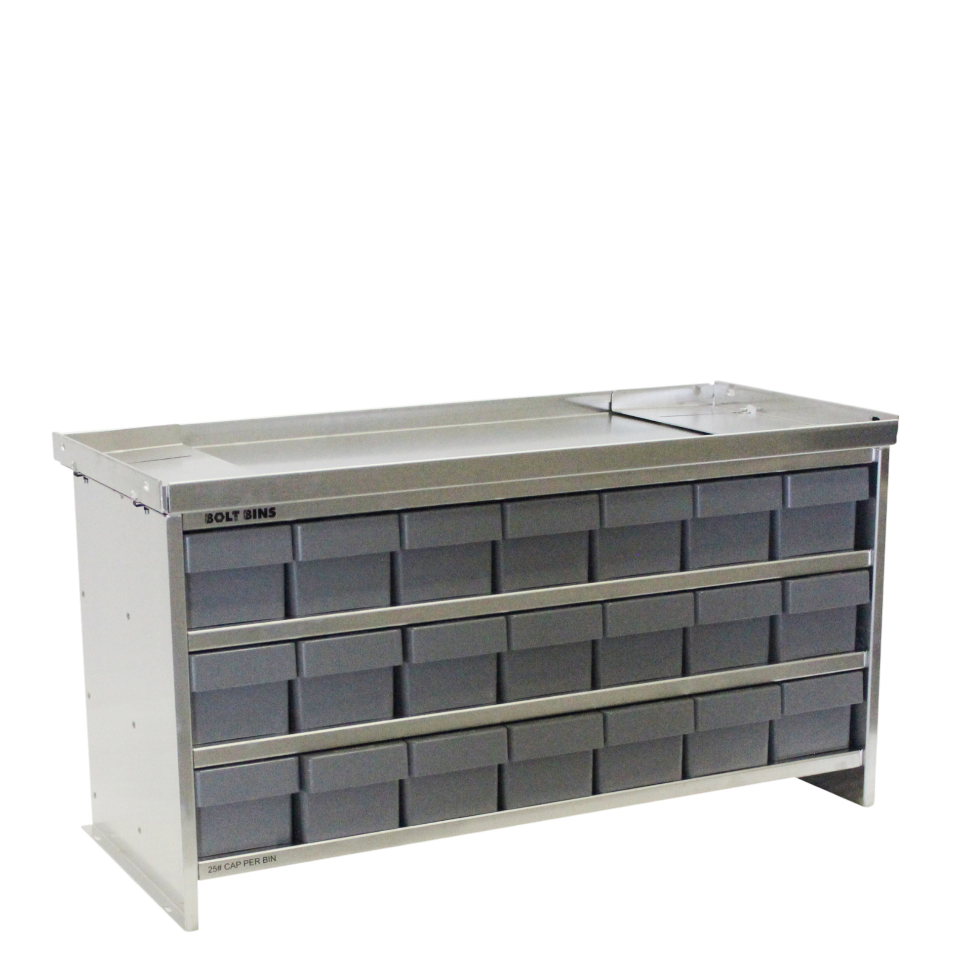 Bolt Bins - 21 Bin Standard 7w x 3t Configuration - Service Truck Accessories
