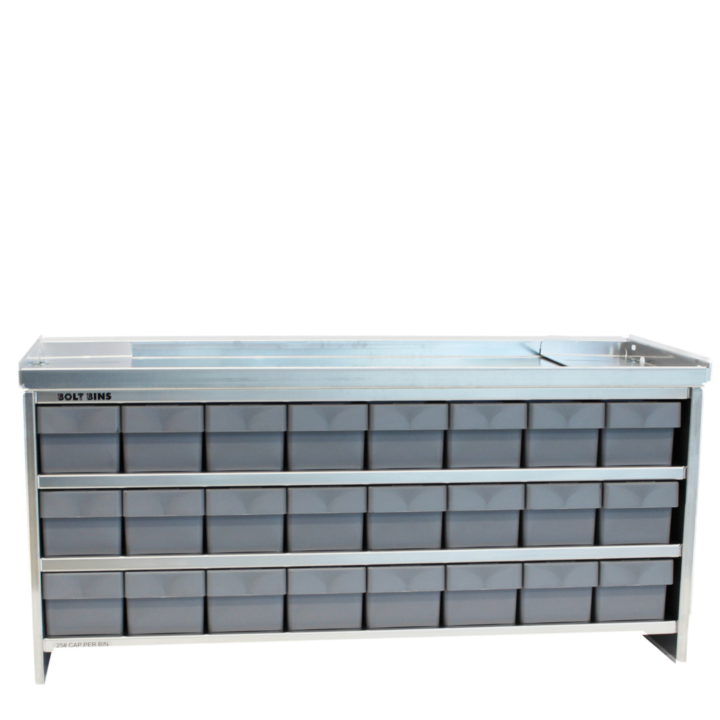 Bolt Bins - 24 Bin Standard 8w x 3t Configuration - Service Truck Accessories