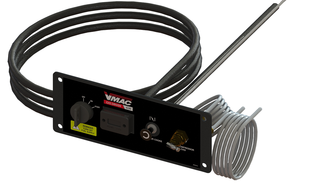 VMAC G30 Gas Powered Air Compressor with Remote Start Control Panel ...