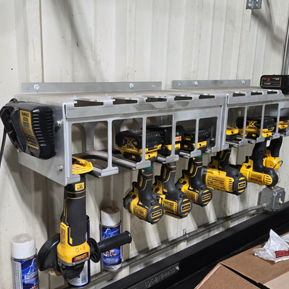 Maintainer Wall-Mount Power Tool Organizer with 5 Tool Slots + 5 Battery Slots