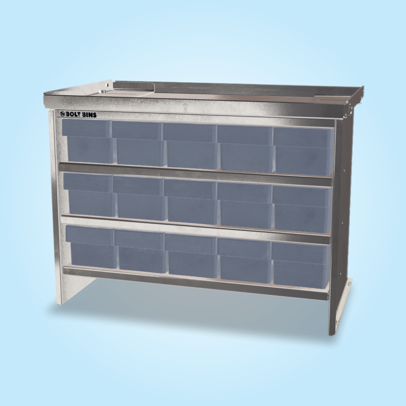 Bolt Bins - 15 Bin Standard 5w x 3t Configuration - Truck Upgrader