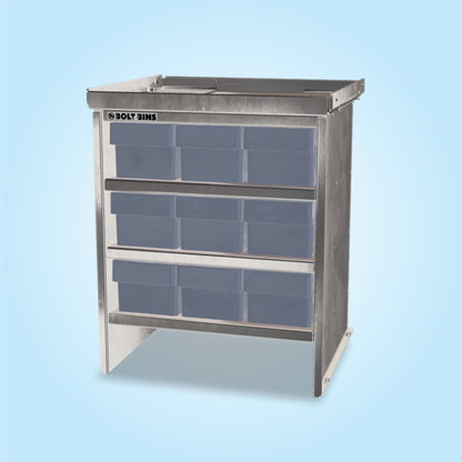 Bolt Bins - 9 Bin Standard 3w x 3t Configuration - Truck Upgrader