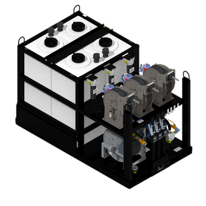 Lube Skid #3 - 4 Pump Kit Skid (Model OOOE) - Service Truck Accessories