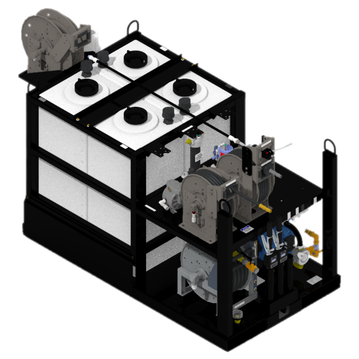 Lube Skid #6 - 4 Pump Kit Skid with Grease Kit (Model OAEG