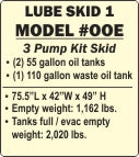Lube Skid #1 - 3 Pump Kit Skid (Model 00E) - Truck Upgrader