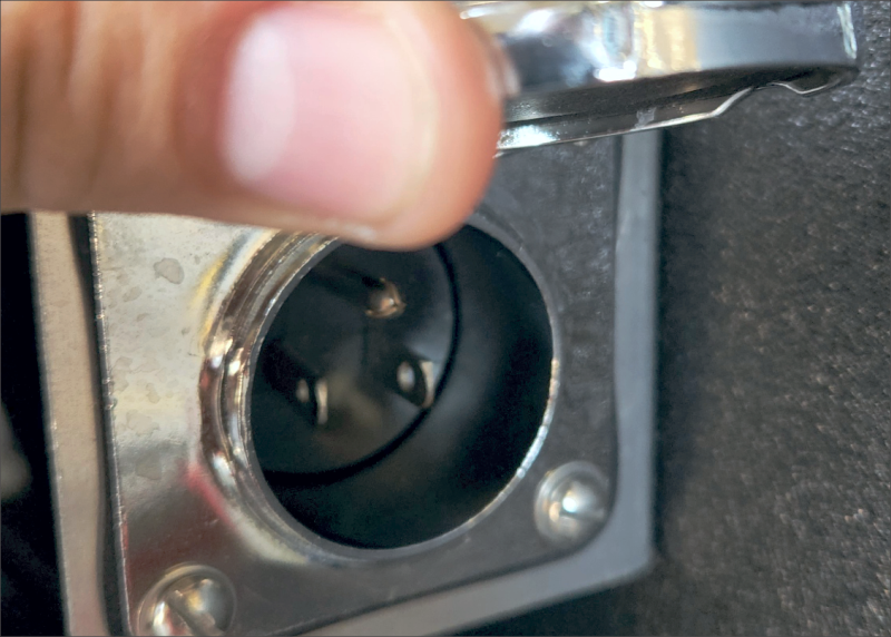 Sealed Electric 120v male plug - Service Truck Accessories